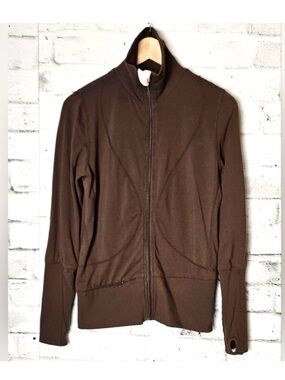 Lululemon Globe Trotter Reversible Jacket Brown/Blush Sz 8 - PTP 19"